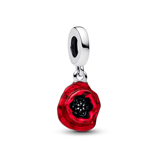 Charm Colgante Flor Roja