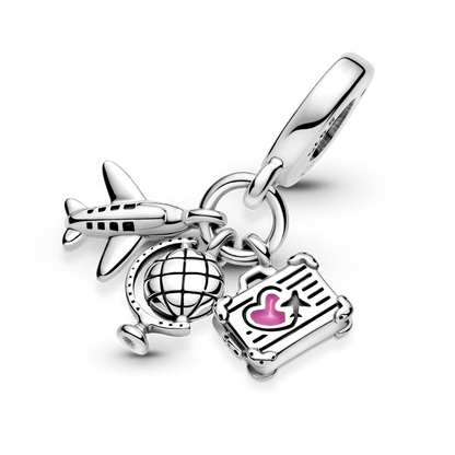 Charm Colgante Avión, Globo Y Maleta - Charms Factory