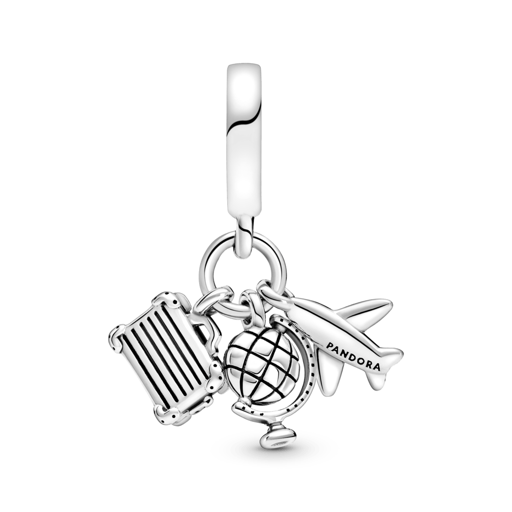 Charm Colgante Avión, Globo Y Maleta - Charms Factory