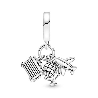 Charm Colgante Avión, Globo Y Maleta - Charms Factory