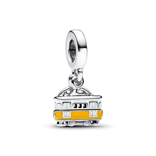 Charm Colgante Doble Grabable Tranvía Lisboa - Charms Factory