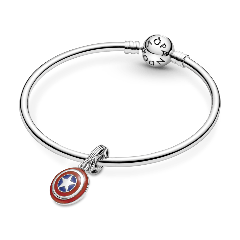 Charm Colgante Escudo Del Capitán América De The Avengers De Marvel - Charms Factory