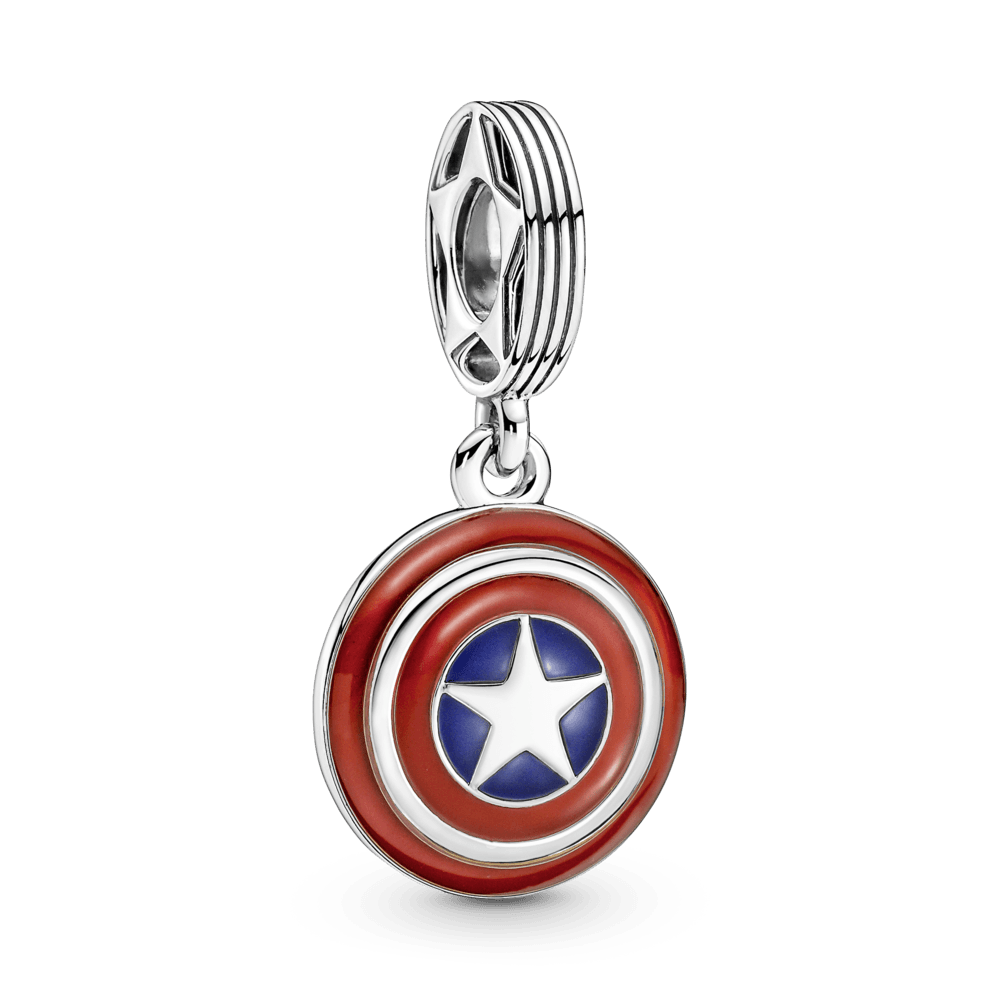 Charm Colgante Escudo Del Capitán América De The Avengers De Marvel - Charms Factory