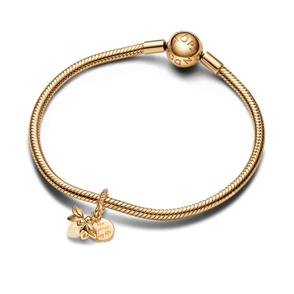 Charm Colgante Luciérnaga que Brilla en la Oscuridad Dorado - Charms Factory