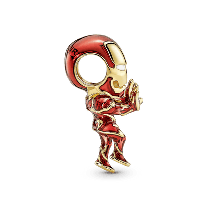 Charm Iron Man De The Avengers De Marvel Recubrimiento Oro 14K - Charms Factory
