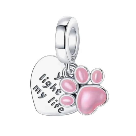 Charm Mascota Huellla Flourecente - Charms Factory